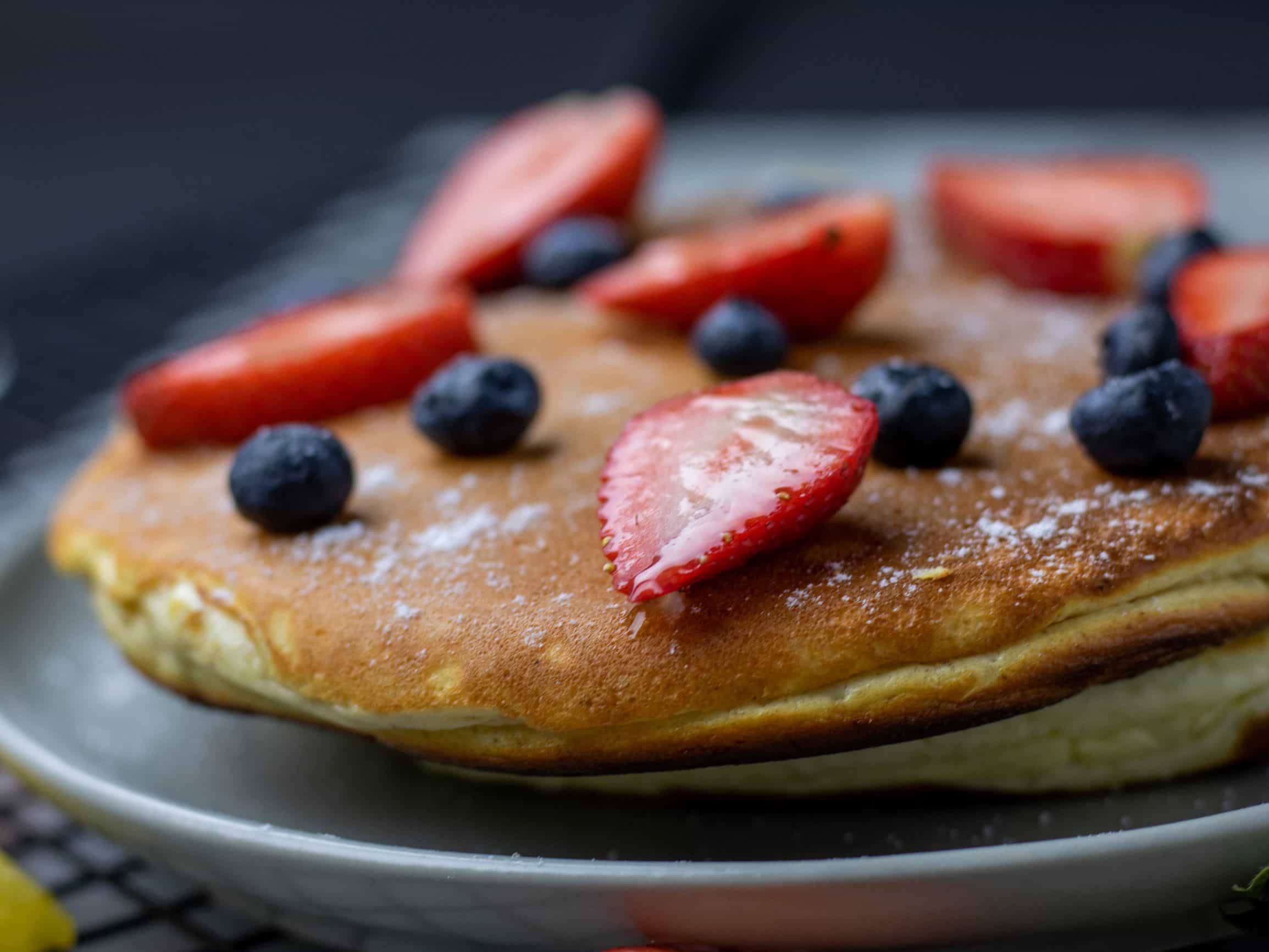 Healthy meal plan protein pancake